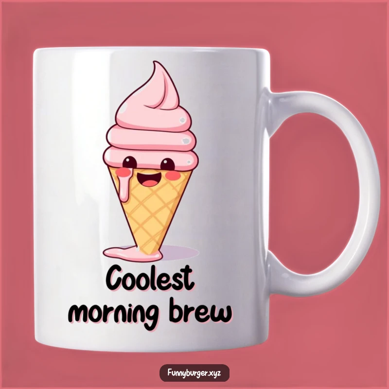 Funny Ice Cream Mug: Melting Glee Character Gift for Sweet Treat Lovers
