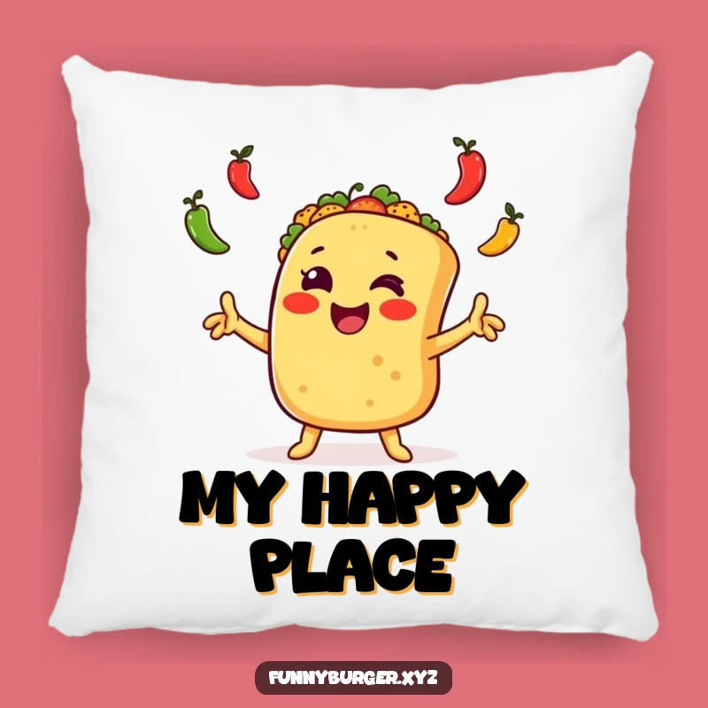 Funny Taco Juggling Pillow, Cozy and Humorous Accent for Sofa Gifts