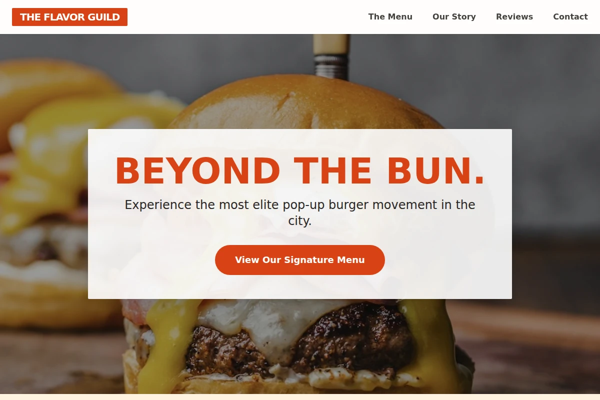 Pop-up Burger