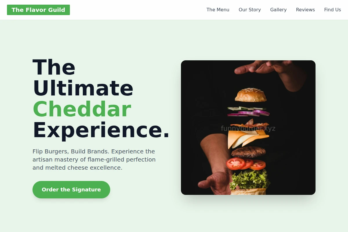 Cheddar Burger