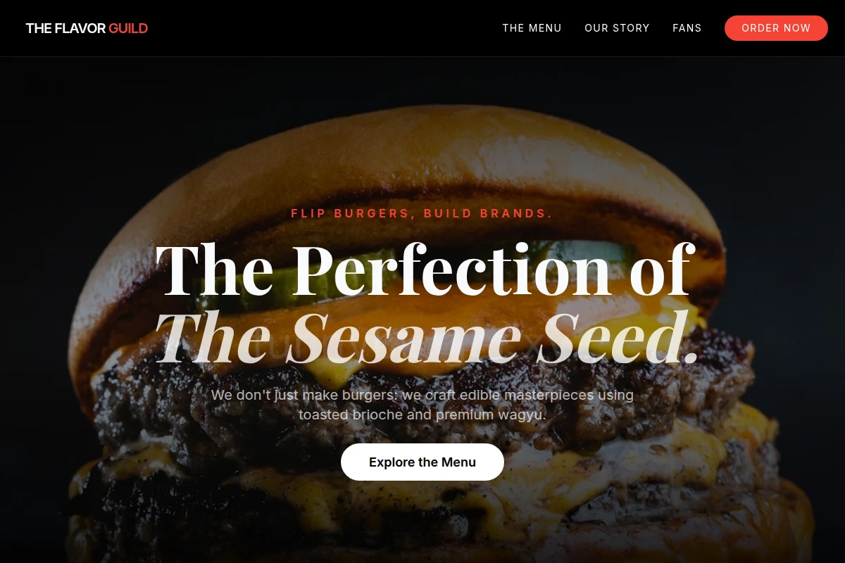 Sesame Burger