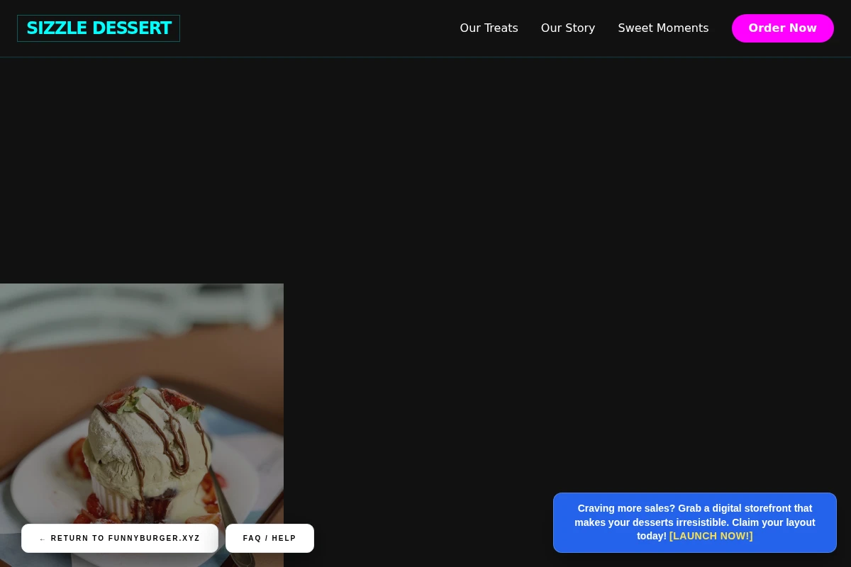 Sizzle Dessert