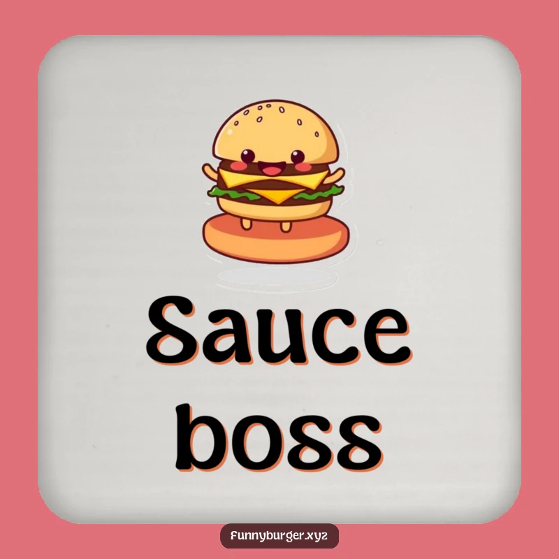 Funny Burger Coasters: Set of Humorous Spinning Foodie Drink Protectors