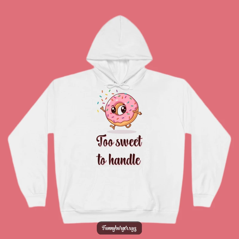Funny Donut Cartwheel Hoodie, Cozy and Humorous Gift for Sweet Treat Fans