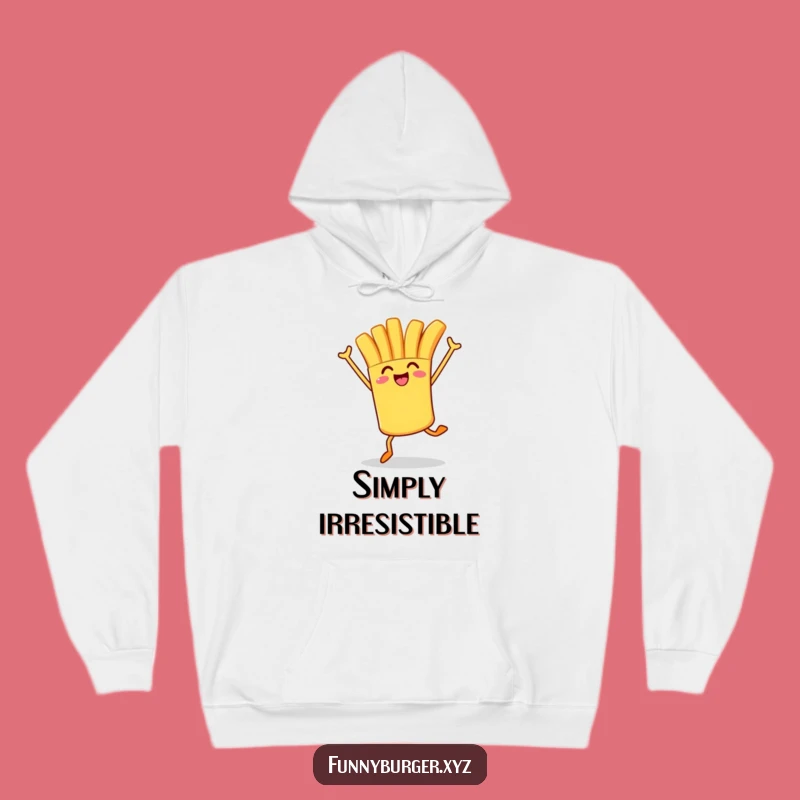 Cozy Funny French Fry Hoodie: Warm and Humorous Jumping Food Character Apparel