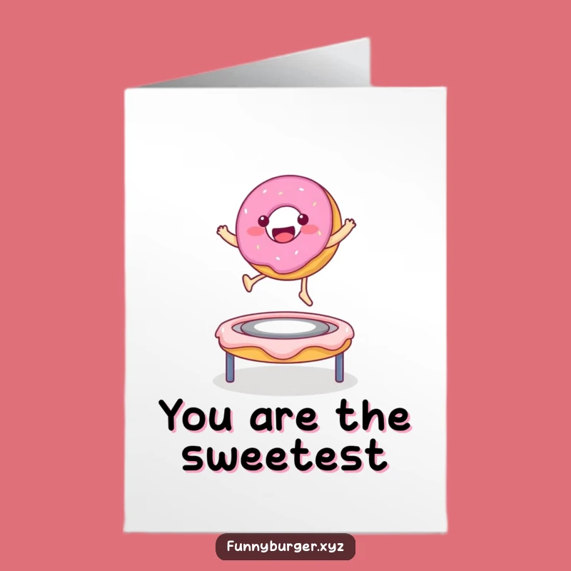 Free Printable Donut Thank You Card - Funny Downloadable Sweetness of Gratitude