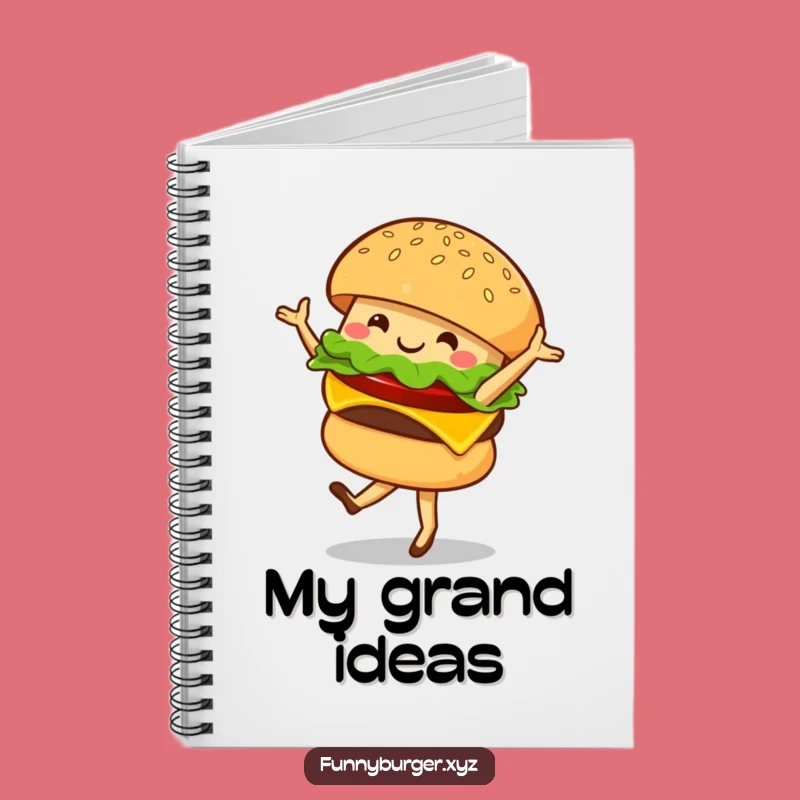 Funny Burger Ballet Notebook - Jot Down Ideas with Hilarious Foodie Flair Gift