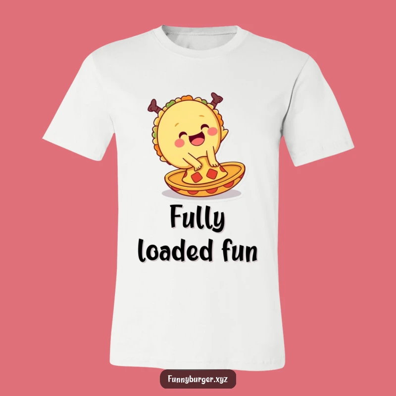 Funny Taco T-Shirt: Cartwheel Fiesta Foodie Tee, Perfect Humorous Gift