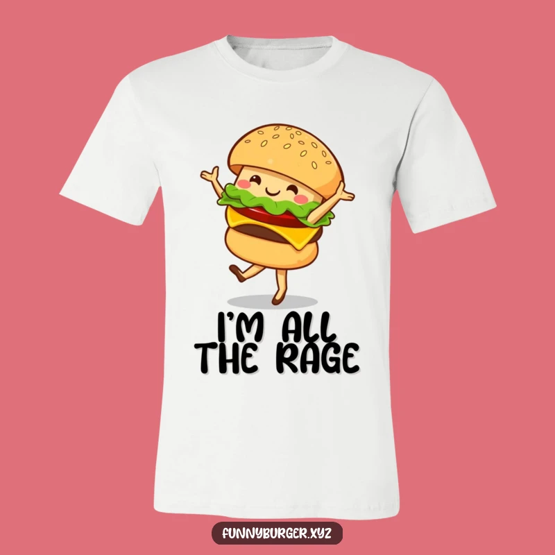 Funny Burger Ballet T-Shirt - Hilarious Foodie Apparel and Gift