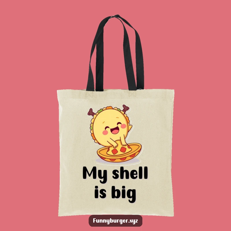 Funny Taco Tote Bag: Spacious and Humorous Cartwheel Foodie Carry-All